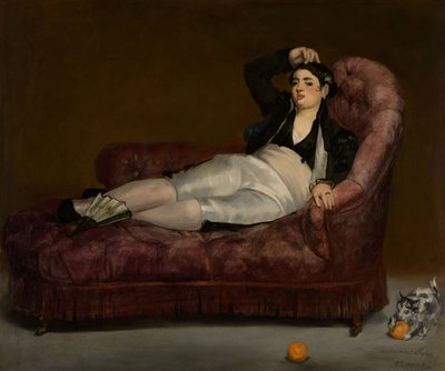 Liggande ung kvinna i spansk dräkt av Édouard Manet