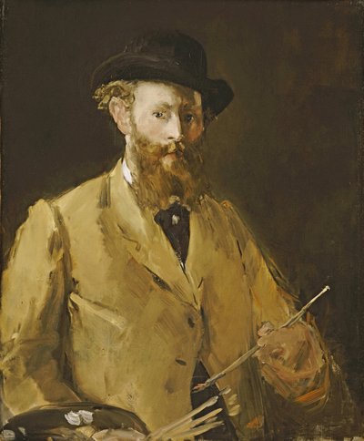 Självporträtt med en palett av Édouard Manet