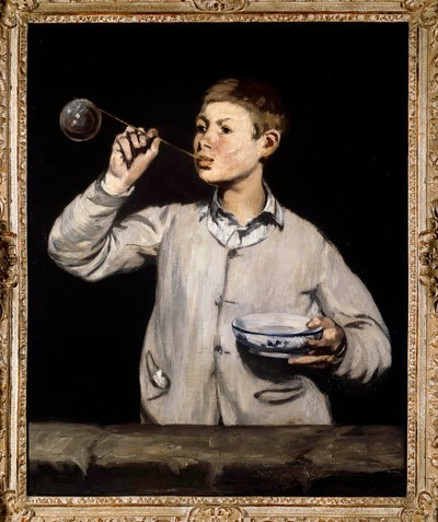 Såpbubblor. Målning av Edouard Manet (1832-1883) 1867 av Édouard Manet