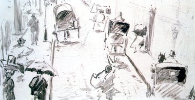 Gatubild, c1850-c1883 av Édouard Manet