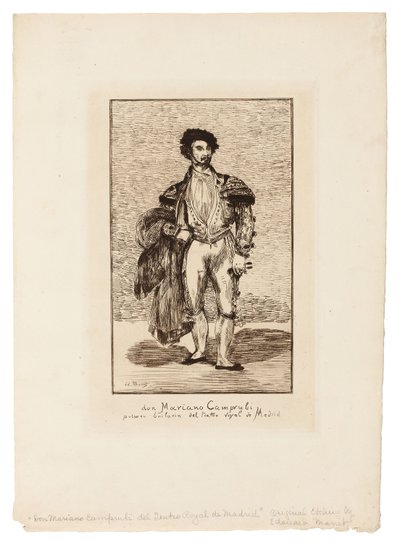 Balettdansören (Don Mariano Camprubi) av Édouard Manet