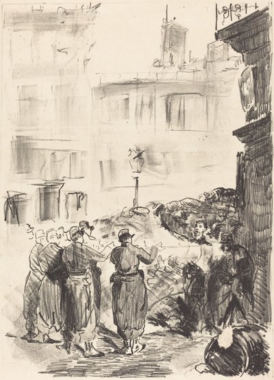 Barrikaden (La barrikaden) av Édouard Manet