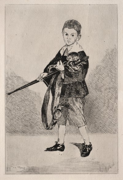 Pojken med ett svärd av Édouard Manet
