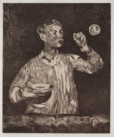 Pojken med såpbubblor av Édouard Manet