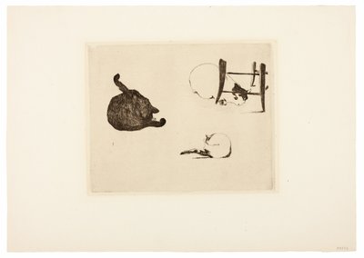 Katterna av Édouard Manet