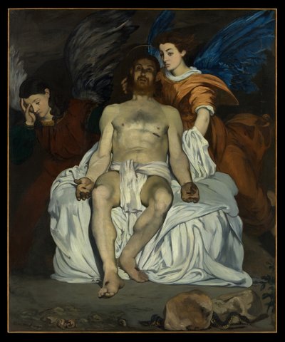 Den döde Kristus med änglar av Édouard Manet