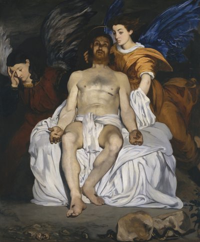 Den döde Kristus med änglar av Édouard Manet
