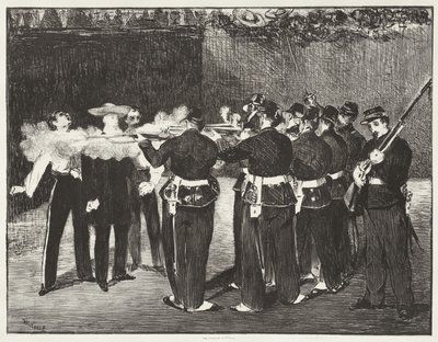 Avrättningen av kejsar Maximilian av Edouard Manet