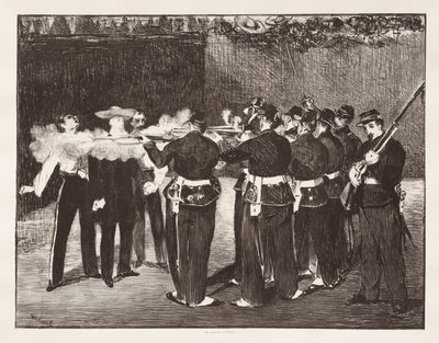 Kejsar Maximilians avrättning av Édouard Manet