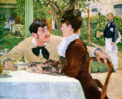 Pere Lathuilles trädgård, 1879 1938. av Édouard Manet