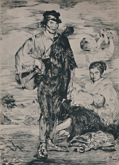 Zigenarna, 1862, 1946 av Édouard Manet