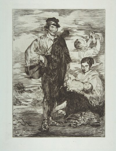 Zigenarna Les Gitanos, 1862. av Édouard Manet