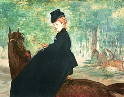 Ryttarinnan, 1875 av Édouard Manet