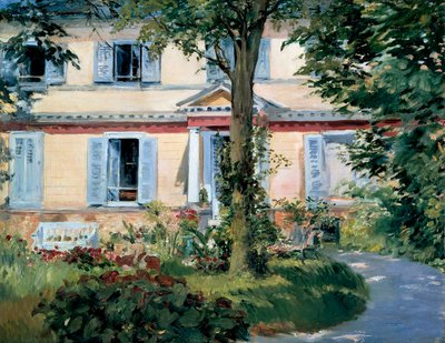 Huset i Rueil, 1882 av Édouard Manet