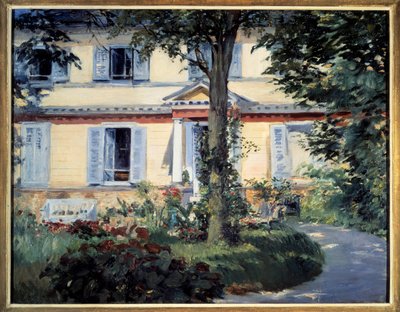 The House of Rueil Målning av Edouard Manet (1832-1883) 1882 Berlin, Staatliche museum av Édouard Manet
