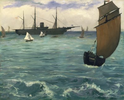 Kearsarge i Boulogne, 1864. av Édouard Manet