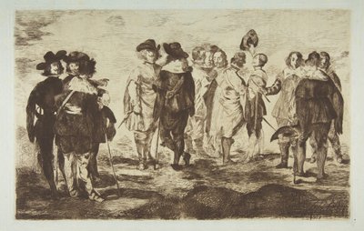 De små kavaljererna, efter Velázquez, 1861-62. av Édouard Manet