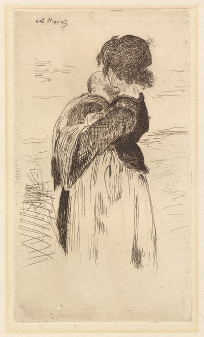 Den lilla flickan Le petite fille, 1862. av Édouard Manet