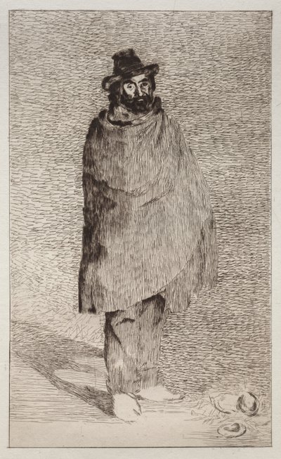 The Philosopher (etsning och torrnål) av Édouard Manet