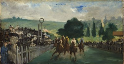 Tävlingarna i Longchamp, 1866 av Édouard Manet