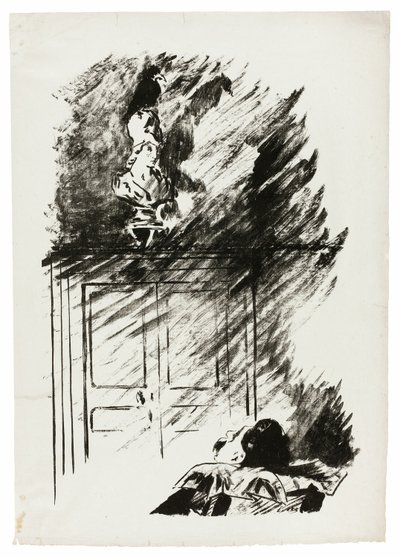 Korpen på Pallas byst ("Perched upon a byst of Pallas..."), från Korpen (Le Corbeau) av Édouard Manet