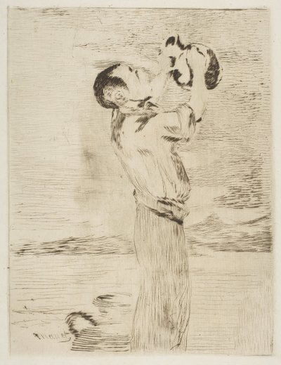 Vattendrickaren, 1870-74. av Édouard Manet