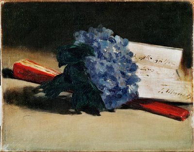Bukett av violer (olja på duk) av Edouard Manet