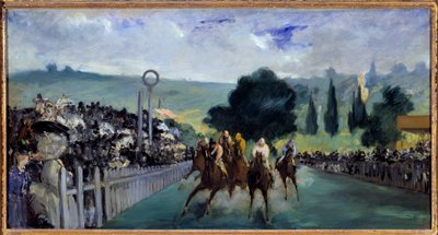 Tävlingarna på Longchamp av Édouard Manet