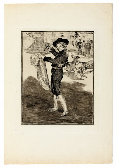 Victorine Meurent i kostymen av en "Espada" av Édouard Manet