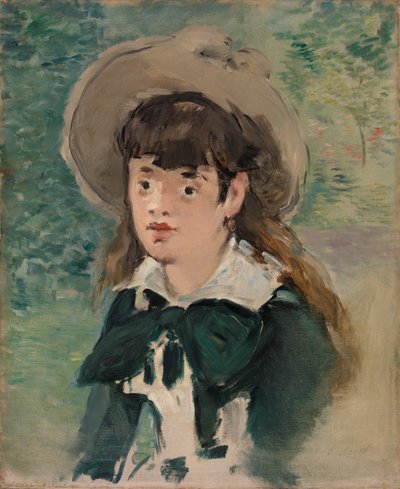 Ung flicka på en bänk av Édouard Manet