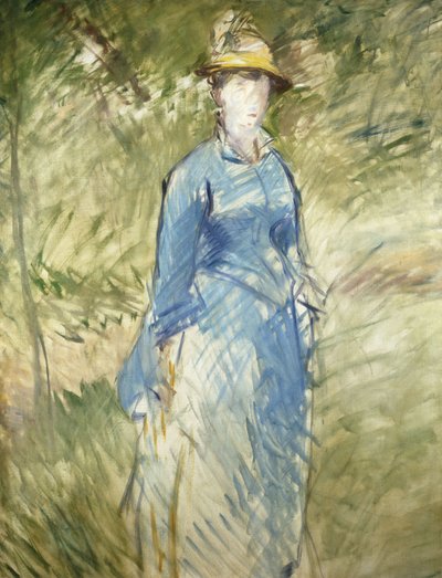 Ung kvinna i grönskan; Ung kvinna i grönskan, 1882 av Édouard Manet