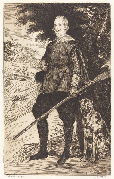 Philip Ive (Philippe Ive) av Edouard Manet after Diego Velázquez