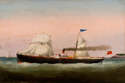Segelbåtar, Le Havre, 1877 av Edouard Marie Adam
