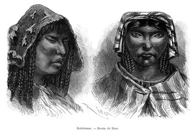 Quichua-indianer, Sydamerika, 1800-talet av Edouard Riou