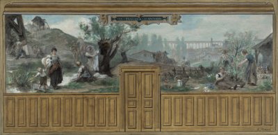 Skiss till stadshuset i Arcueil-Cachan: Les travaux d