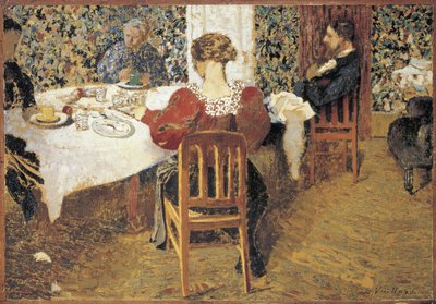 Vid bordet (Le Dejeuner) av Vuillard, Edouard (1868-1940) av Edouard Vuillard