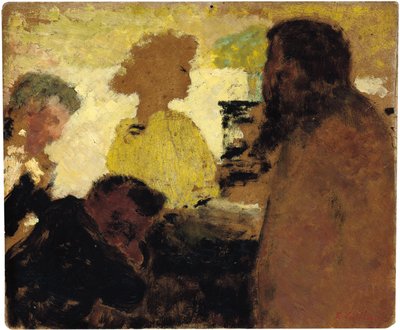 Vid pianot, c.1896 av Edouard Vuillard