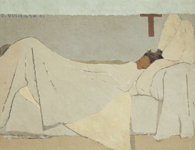 Au lit i sängen, 1891 av Edouard Vuillard