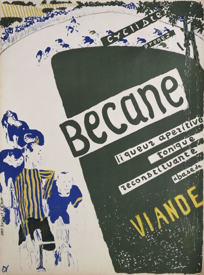 Cykel; Becane, ca 1894 av Edouard Vuillard