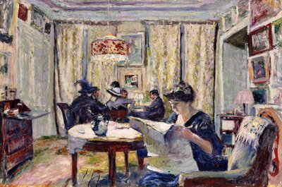 Bridgespelare, ca 1911 av Edouard Vuillard
