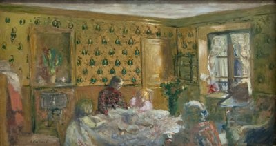 Vid arbetsbordet av Edouard Vuillard