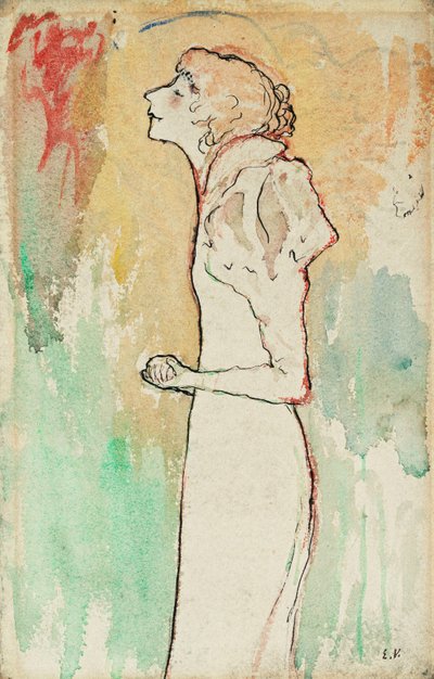 Sångare, ca 1891-92 av Edouard Vuillard