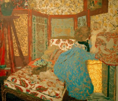 Den blå damen med barn av Edouard Vuillard