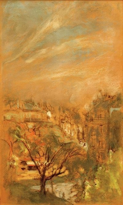 Morgoneffekt på Place Vintimille av Edouard Vuillard