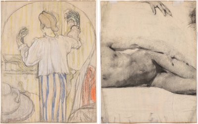 Framför spegeln av Edouard Vuillard