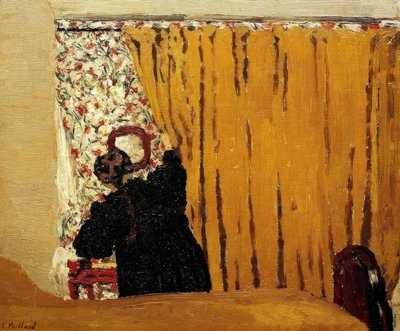 Den gula ridån / 1893 av Edouard Vuillard