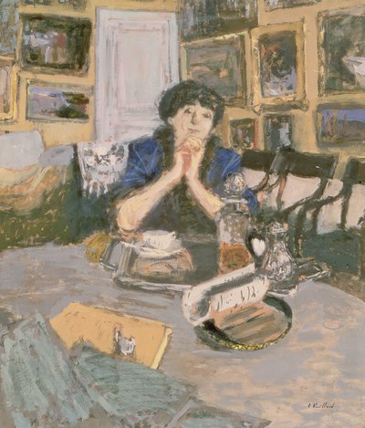 Madame Hessel med en sjal, 1911 av Edouard Vuillard