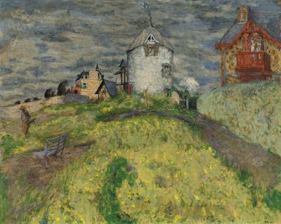 Kvarn i Saint-Jacut eller villor på landet av Edouard Vuillard