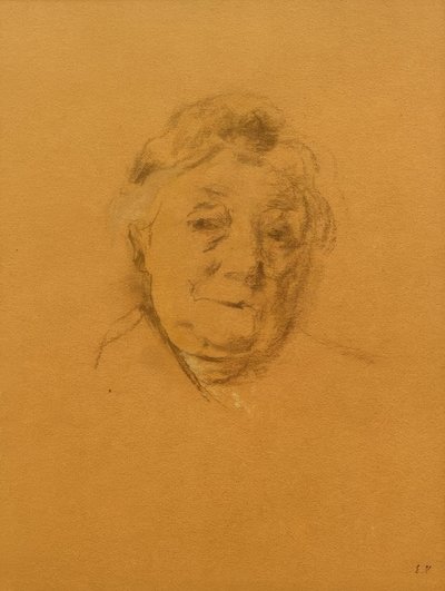 Porträtt av Madame Bénard framifrån av Edouard Vuillard