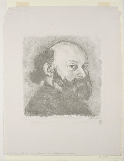 Porträtt av Cézanne av Edouard Vuillard